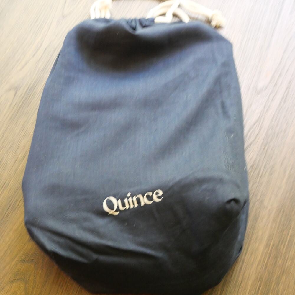 Quince Twin Linen Duvet Cover ONLY Navy Blue European Flax NEW - Picture 5 of 6